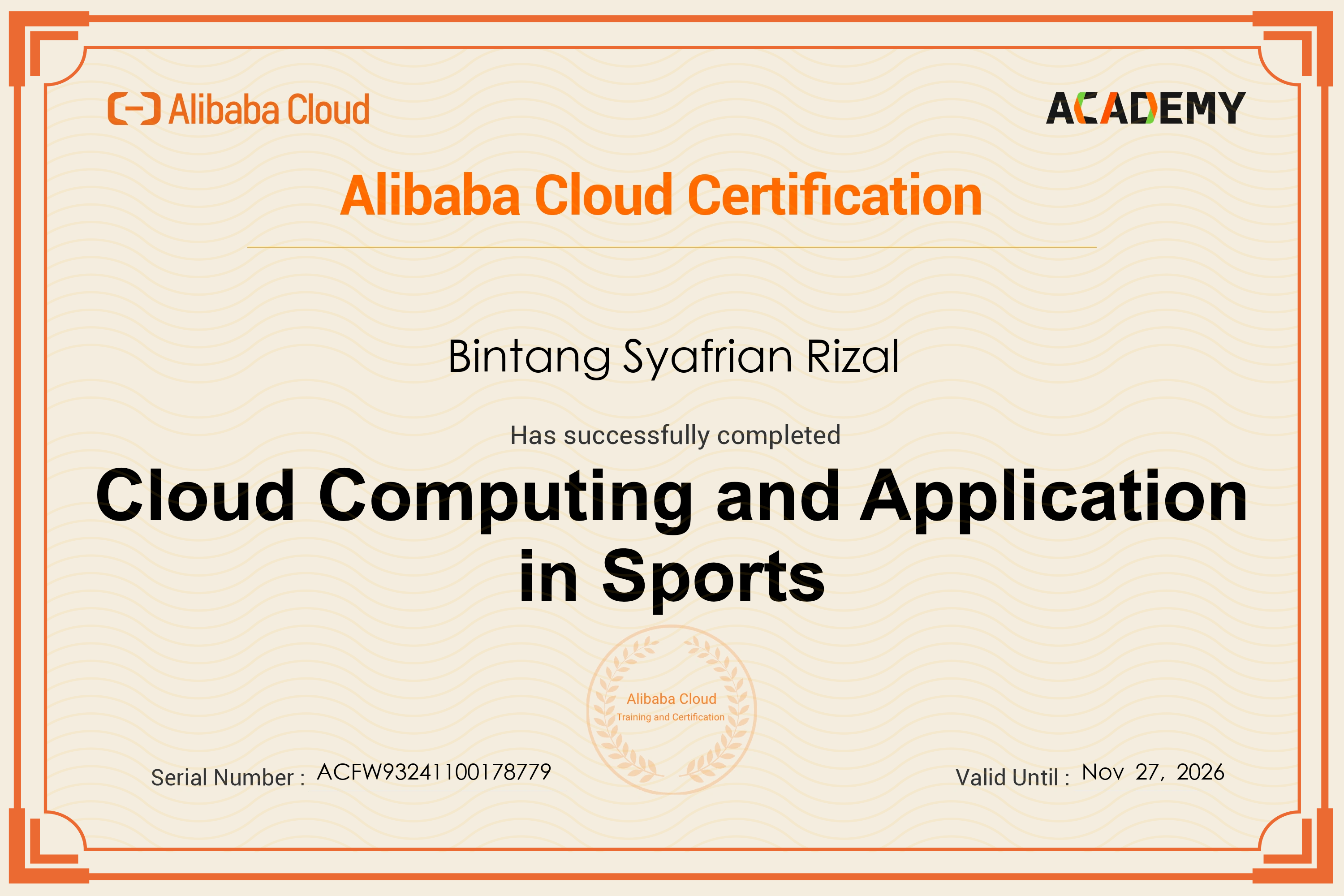 Cloud Computing and Application in Sports