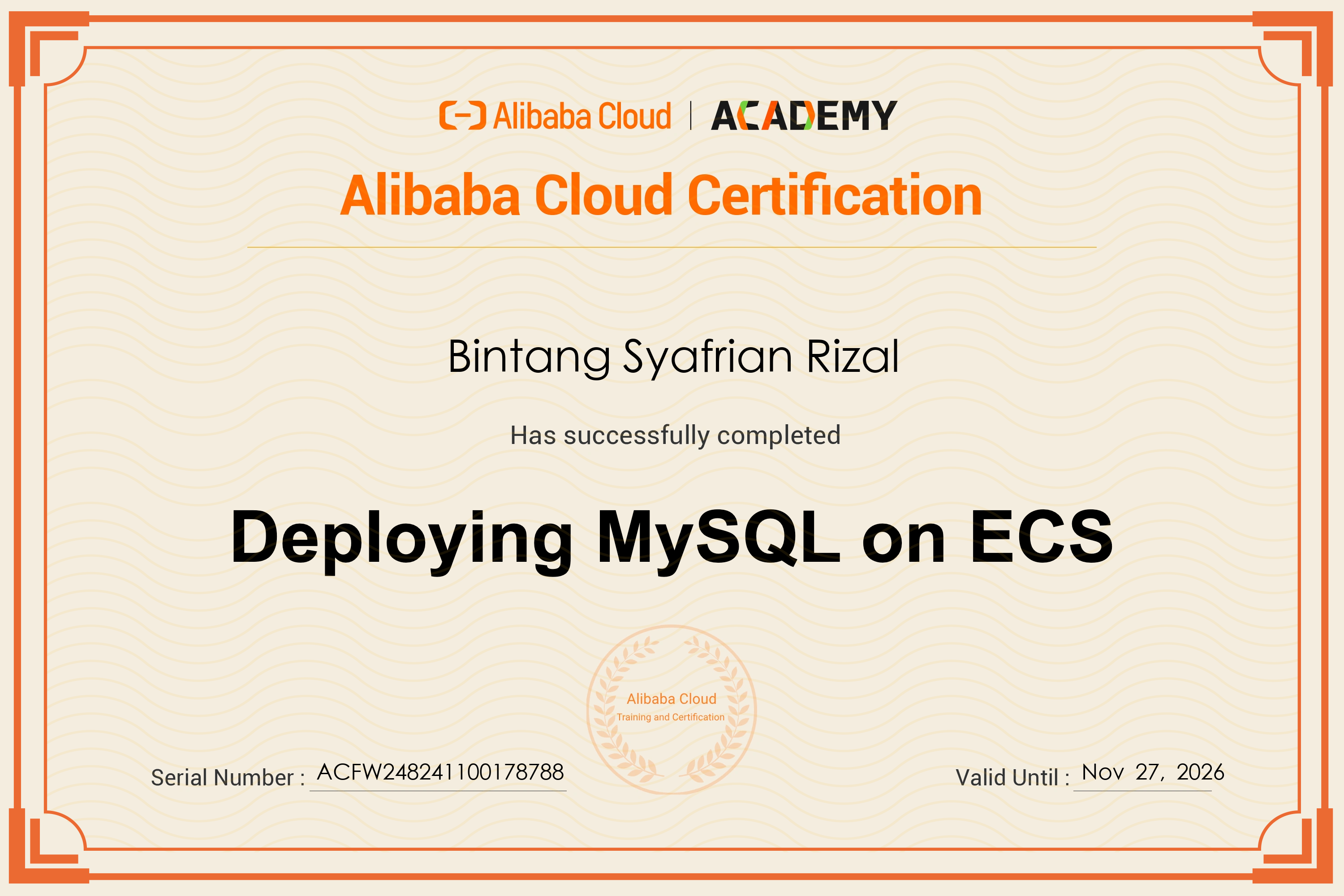 Deploying MySQL on ECS